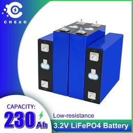 GRADE A 3.2V Lifepo4 230Ah Battery BRAND NEW Rechargeable Batteri DIY RV EV Boat Golf Cart Yacht Solar Storage System Cells Pack