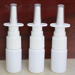 Storage Bottles & Jars 10pcs 10ml Mist Nose Spray Refillable Bottle For Packaging Empty Plastic Nasal Pump Sprayer261R