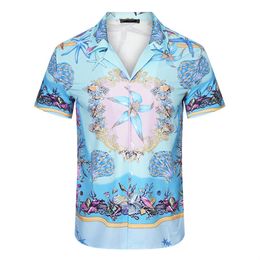 Men Designer Shirts Summer Shoort Sleeve Casual Shirts Fashion Loose Polos Beach Style Breathable Tshirts Tees ClothingQ68