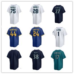 2023 24Custom Seattle Men women Youth Mariners 36 Logan Gilbert 7 Marco Gonzales 56 Penn Murfee 0 Sam Haggerty 21 Hummel 10 Kelenic 68 George Kirby Baseball Jerseys