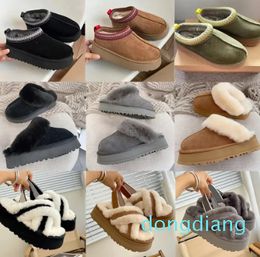 Snow Boots Warm Platform australia Sheepskin Boot Australie Tazz Slipper Cowhide House Shoe Winter Lazy Fur ultra mini Booties for women