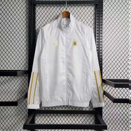 Argentina Men's jacket Windbreaker Jerseys full zipper Stand Collar Windbreakers Men Fashion leisure sports coat