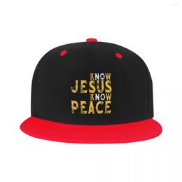 Ball Caps Punk Unisex Peace In Jesus Baseball Cap Adult Love Cristianity Faith Adjustable Hip Hop Dad Hat For Men Women Outdoor