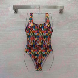 Designer Bodysuit Swimwear Sexy Backless One Piece Swimwear Padded Tight Bikini Vacation Bathing Suit304H