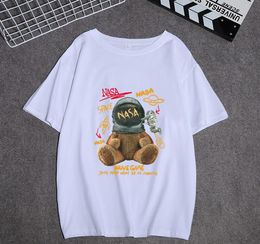 m67vb designer t shirt women summer short sleeve Space Bear print men tshirt tee mens clothes