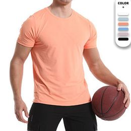 Men's T Shirts KAMB High Qualtity Oversized Sports T-shirt Husband Short Sleeve Solid Color Quick-drying Trend Leisure White Black