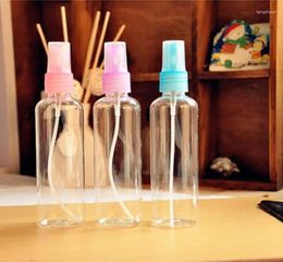 Storage Bottles 100ml Atomizing Spray Bottle Refillable Small Watering Can Plastic Sub-bottling Cosmetic 200pcs