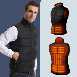 Hunting Jackets 9 Areas Heated Vest Men Jacket Winter Womens Electric Usb Heater Tactical Man Thermal Body Warmer Coat 4XL