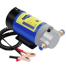 Portable 12V 100W Car Electric Oil pump Extractor Transfer Pum Oil/Crude Fluid Suction Pump Fuel Engine Syphon Tool Raapm
