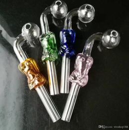 Smoking Pipe Mini Hookah glass bongs Colorful Metal Shaped Spliced Colorful Beauty Curved Pot