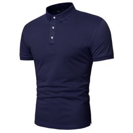 Men's Polos 100% Cotton Polo Men's Short Sleeve Polo Shirt Contrast Colour Polo Summer Street Clothing Casual Fashion Men's Top 230412