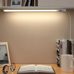 Desk Lamps Hand Sweep Motion Sensor Switch Table Lamps LED Light Bar Night Light 5V USB Desk Closet Decor Reading Table Lamp 30/40/50 cm P230412