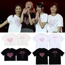 Womens TShirt Kpop Concert TShirts Fashion Summer Clothe Borned Pink Matching T Shirts Printing Leisure Sport Short Sleeves 230411