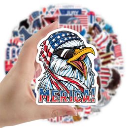 Novelty Items 103050PCS American Flag Independence Day Cool Stickers Laptop Guitar Luggage Phone Waterproof Graffiti Sticker Decal Kid Toys Z0411