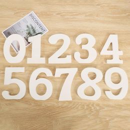 Novelty Items 8CM 10CM 11CM Wedding Table Number Wooden Made 0 To 9 Romantic White Numbers Reusable And Recyclable For Home Decorations