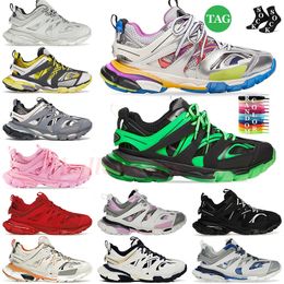 Women Mens Designer Casual Shoes Track 3 Balencaigas3.0 trainers Triple white black Tess.s. Gomma Leather Nylon Mesh Tracks Trainer Runners Jogging Walking Sneakers