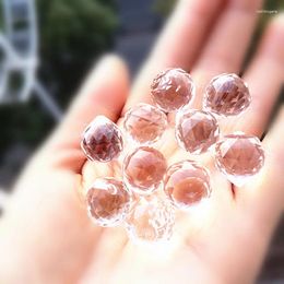 Chandelier Crystal Top Quality 200Pcs 15mm Transparent K9 Glass Lighting Balls Faceted Spheres For Beaded Curtain Accessories