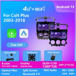 9 Inch Android 13 Video For Mitsubishi COLT PLUS 2003-2012 Autoradio Multimedia Player QLED Screen Carplay Car Radio