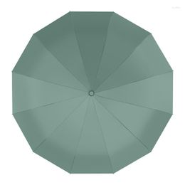 Umbrellas Automatic Umbrella Women's Large Dual-Use Sun Protection Men's Reinforcement Thickened Strong Wind Resistance Foldable