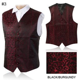 Men's Vests GUSLESON Arrivel Mens Waistcoats Slim Fit Men Vest Suit Paisley Coletes Chaleco Hombre For Party Wedding 230412