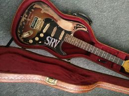 熟成SRV OEM 6弦エレクトリックギターアルダーボディローズウッドフィンガーボード、無料配達