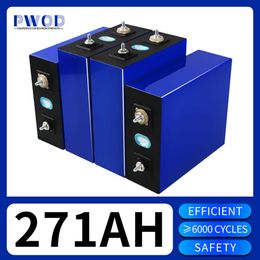 Rechargeable LiFePO4 Battery 280AH 271AH Lithium Iron Phosphate Cell for Golf Cart RV Boat Solar Battery Energy Storage System