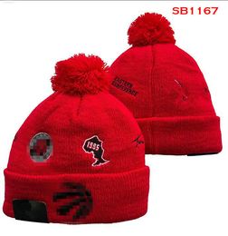 Raptors Beanies Toronto Beanie Cap Wool Warm Sport Knit Hat Basketball North American Team Striped Sideline USA College Cuffed Pom Hats Men Women a3