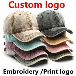 Ball Caps Vintage Women Customised sports distressed hat Unstructured Baseball cap for men Cotton leisure Fishing gorros P230412