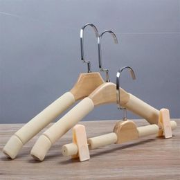 Hangers & Racks Solid Wood Sponge Household Seamless Pants Clip Non-slip Hooks Bold Clothing Store3006