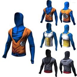 Men's Hoodies Men Gym Sport Running Training Fitness Compression Elastic Bodybuilding Sweatshirt Sportswear Hooded Jacket