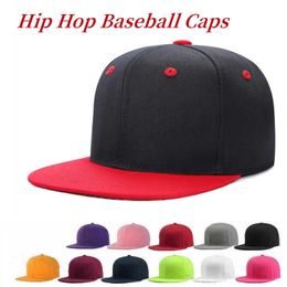 Ball Caps Unisex Hip Hop Classic Baseball Cap Fitted Flat Bill Hats Adjustable Visor Hat Casual Snapbk Hats Peak Plain Flat Rapper Caps P230412