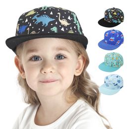 Baby Printed Hat Lovely Kids Baseball Caps Girls Snapback Hip-hop Hat Summer Sunscreen Cap Cotton Ball Hat Dance Fashion Cartoon Visor