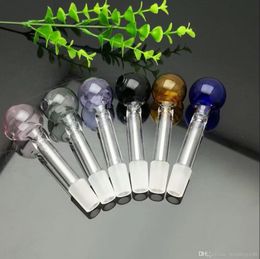 Smoking Pipe Mini Hookah glass bongs Colourful Metal Shape Coloured Bubble Glass Direct Boiling Pot