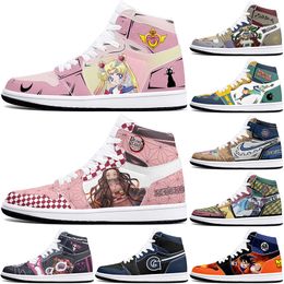 New diy classics Customised shoes sports basketball shoes 1s men women antiskid anime fashion Customised figure sneakers 0001QH7V