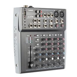 Freeshipping 8 Channels 3-Band EQ Audio Music Mixer Mixing Console with USB XLR LINE Input 48V Phantom Power for Recording DJ Stage Kar Vvcf