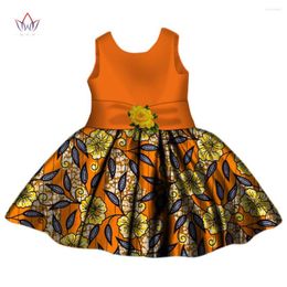 Ethnic Clothing 2023 African Dress Patterns Dashiki O-neck Traditional Cotton Dresses Sleeveless For Children None WYt268