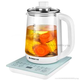 Health Pots 220V/800W Health Pot Multi Functional Black Tea Boiling Device Thickened Glass Electric Kettle 1.8L Flower Teapot P230412