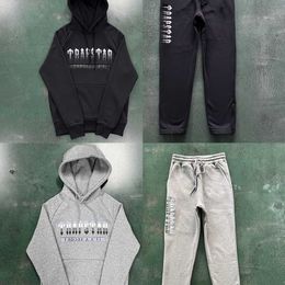 Çevrimiçi Ünlü 23SS Trapstar Hoodie Set 2.0 Şönil Kod çözülmüş Sportswear Central CEE