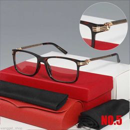 Designer Fashion optical frames luxury men and women Square business casual style shape sunnies Framed Spectacles classic Simple brand glass