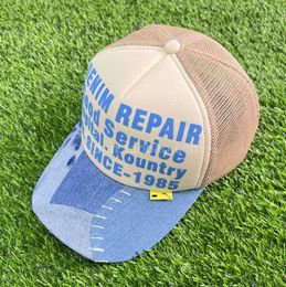 Ball Caps Patchwork Colour Letter Printing Sunshade Truck Driver Hat Casual Shopping Japanese Hats Motion current 63ess