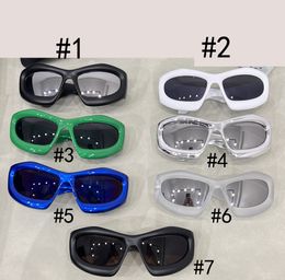 summer ladies man big Bicycle Glass driving sunglasses cycling glasses women irregularity nice Flower glasses driving beach goggles 7colors green blue white