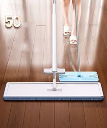 Mops Oversized mop extruded ultrafine Fibre hand washed hard floor tile wrench household cleaning long handle Balai 230412