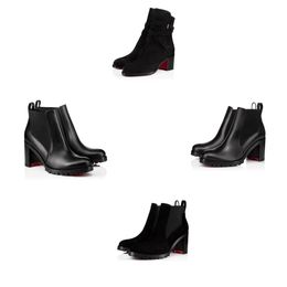 24 stivali da donna Capahutta di lusso inverno inverno in pelle nera Black Red Designer Boot puntato Tannocchia di punta di punta di punta da motociclista