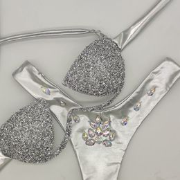 Women's Swimwear 223 Bikini Set Bling Stones Swimsuit Good Quality Bathing Suit Sexy Women Beachwear 23412