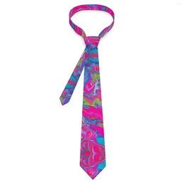 Bow Ties Watercolour Tie Modern Pink And Blue Wedding Neck Adult Classic Elegant Necktie Accessories Custom Collar