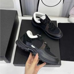 7A Luxury Designer Running Shoes Channel Sneakers Women Lace-Up Sports Shoe Casual Trainers Classic Sneaker Woman Ccity bfdvc66