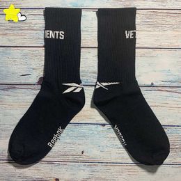 Men's Socks 2022 New Style Black White Baseball Rugby Socks Men Women Casual Fashion VTM Soccer Socks T230412