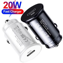 Fast Quick Charging USb C PD 20W Car Charger Mini Portable Auto Power Adapters Chargers For Ipad Iphone 11 12 13 14 15 Pro Max Samsung Xiaomi Huawei Android F1 With Box