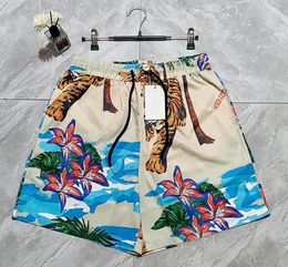 2023ss LTVB mens shorts summer tiger print Quick drying beach short designer shorts men