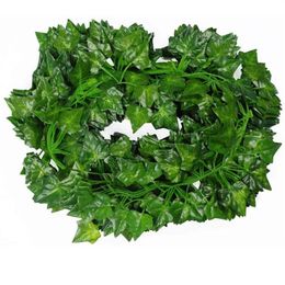 Strands 86 FT Artificial Ivy Leaf Plants Vine Fake Foliage Flowers Creeper Green Wreath Hanging Home Decoration Decorative & Wreat306F
